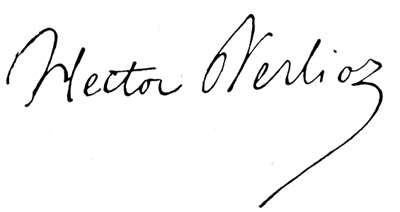 Signatur: Hector Berlioz