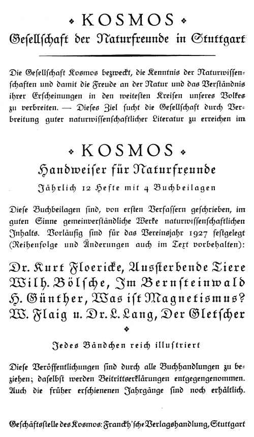 Kosmoswerbung